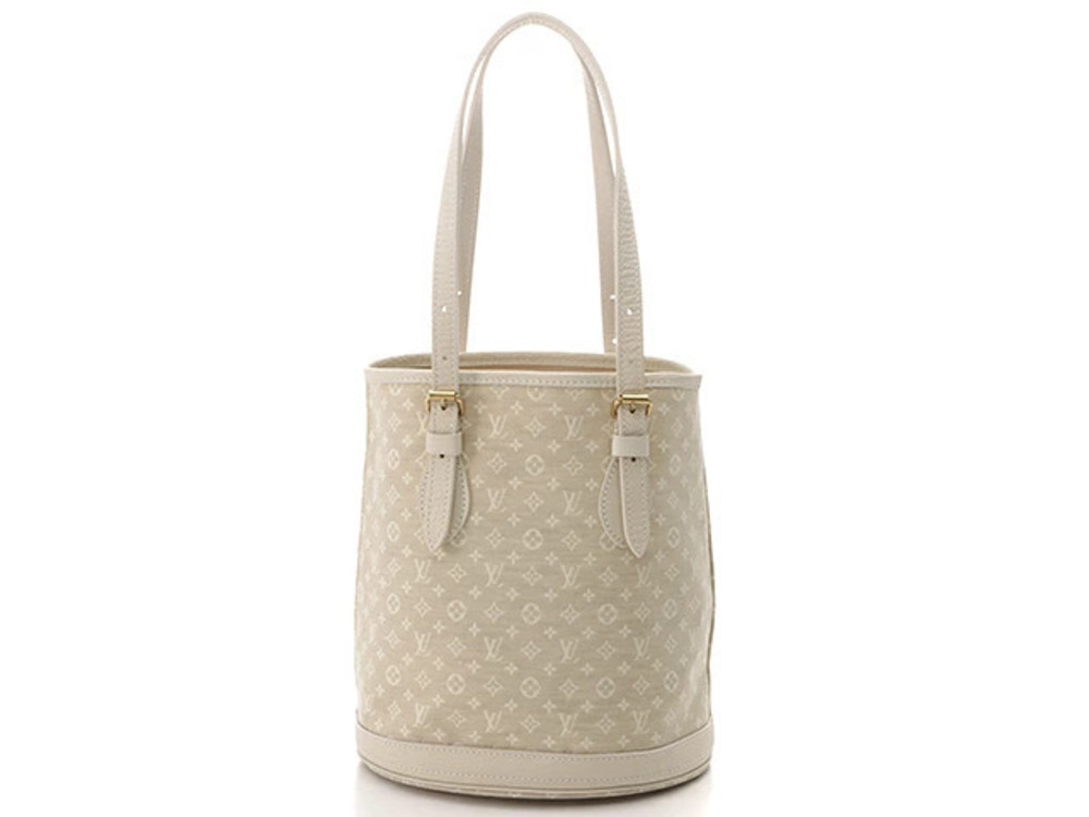 LOUIS VUITTON Bucket Mono Lin Dune Brown